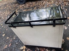 Steel Medical Cabinet Metal Industrial Quackery Farm Apothecary Desk Table