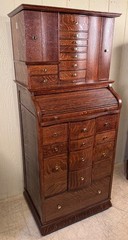 Antique Oak Ransom & Randolph Dental Cabinet Model #38