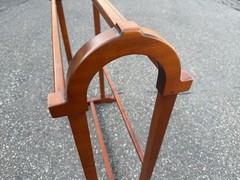 Eldred Wheeler solid cherry quilt rack in mid 18th century style hand crafted