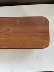 Vintage Kalmar Teak Wood Tambour Door Cabinet Wall Mount or Tabletop MCM Storage