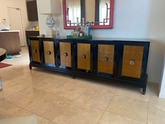 Renzo Rutili forJohnson Furniture 1950s Hollywood Regency Credenza