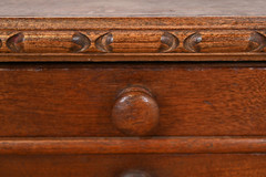Antique Victorian Carved Mahogany Twelve-Drawer Collector’s Cabinet, Circa 1880s