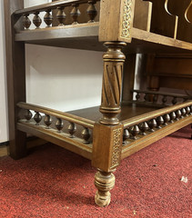 Antique Louis XVI French Walnut Sheet Music Cabinet Entryway Display Storage