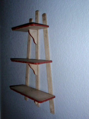1920’s-1930’S Cottage, Red trimmed KNICK KNACK SHELVES