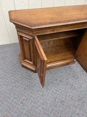 67869 Elegant Cherry Wood Console Cabinet with Paneled Doors