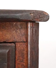Antique Industrial Quarter Sawn Storage Oak Cabinet