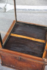 Antique Drug Store Showcase Oak Glass Display Case Trophy Bookcase Cabinet VTG