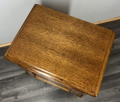 French Vintage Oak Bedside Tables Pair Cupboards Cabinets Louis XVI LOT 3956