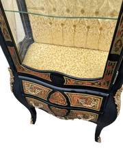 65346 Louis XV Glass Decorator Curio China Cabinet
