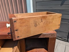Antique 10 Drawer Apothecary Hardware Cabinet Solid Cherry Wood 1882