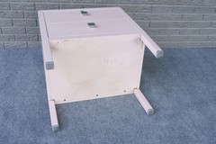Mid Century Deco Pink Simmons Furniture Metal Two Drawer Cabinet