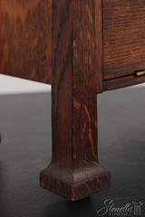 F73843: Antique Arts & Crafts Diminutive Mission Oak Smoking Cabinet