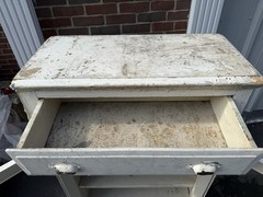 Antique Primitive Wooden Cabinet Vintage Open Frame Cupboard Shabby Chic
