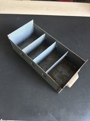vintage industrial metal drawer 280mm Long 132mm Wide 73mm High