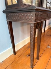 19th Century Chippendale Style Carved Mahogany China Display Cabinet