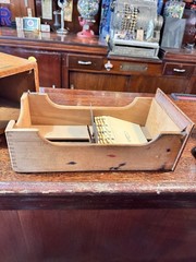 Shaw Walker Oak Antique File card drawer, single drawer 14″ 3″x5″card