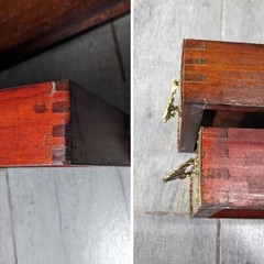 Vintage Asian Oriental Pagoda Style Display Cabinet with Shelf, Drawers