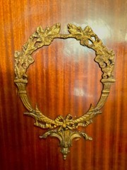 ANTIQUE FRENCH EMPIRE EXCLUSIVE CHINA CABINET MAHOGANY CIRCA 1890s