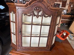 Decorative wall display cabinet, Dutch antique
