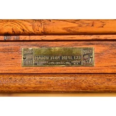 Antique Arts & Crafts Oak Flat File Cabinet by Hamilton, Circa 1900