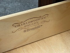 Vintage Bubble Glass Georgian Style Mahogany Breakfront