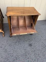 67913 Pair of Vintage Lane Record Album Cabinets with Dividers