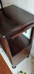 Vintage Art Deco Chinese Design Mahogany Shelf Cupboard Bedside Cabinet – 1930s