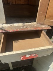 Antique Hooser Style Cabinet Kitchen Cabinet 77”x43.5”x 17”Local Pick Up