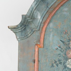 Original Blue Painted Swedish Pine Cabinet, circa 1790-1810