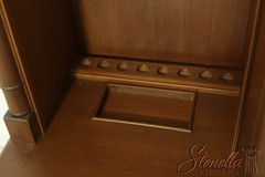 F33178: Mahogany Custom Made Pool Rack Bookcase Cabinet