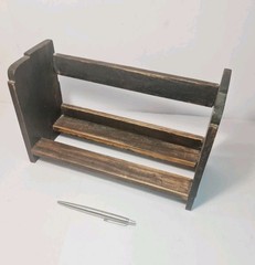 Small Wooden Freestanding Spice Rack/Cookbook Stand Hand Made Antique/Vintage