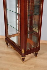 Louis XVI Mahogany, Gilded Bronze and Marble Display Case, circa 1880