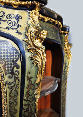 The showcas / cabinet Boulle, XIX century.