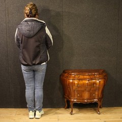Small Venetian commode in wood furniture inlaid dresser 3 drawers 20th century