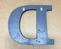Decorative Salvaged Tin Ceiling 8″ Patchwork Mix Color Letter D Metal 613-26B