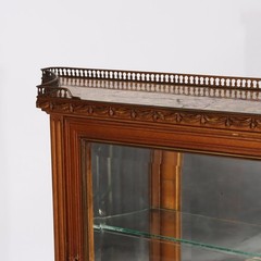 Antique French Louis XVI Gilt Wood & Ormolu Vitrine c1920
