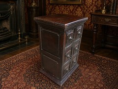 Antique Solid Wood Apothecary Cabinet 6 Drawer Chest