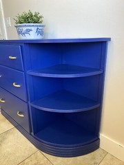 Vintage Wood art deco dresser / desk