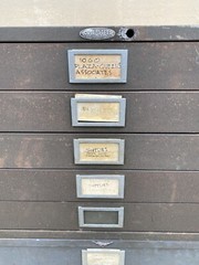 Vintage Cole Steel Metal Industrial Stacking Flat File Map Cabinet w/ 10 Drawers