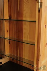 L73541: Chippendale Distressed Washed Pine Bar Cabinet