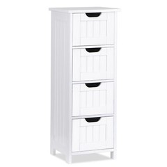 Narrow Floor Bathroom Storage Cabinet with Slide Out Drawers for Small Space