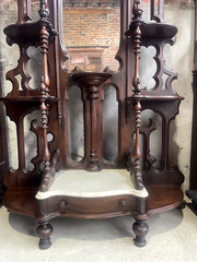 Antique Victorian Rosewood Mitchell & Rammelsberg Etagere / Hall Tree