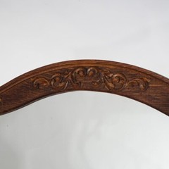 Antique RJ Horner School Carved Oak Swell Front & Mirrored Server C1910