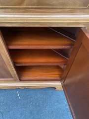 66078 Custom Hand Made Inlaid Corner China Cabinet