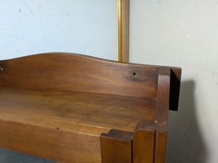 Vintage Rustic Country Wood Wall Medicine Apothecary Cabinet Shelf Mirror Door
