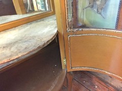 NICE ANTIQUE VERNIS MARTIN VITRINE CABINET CIRCA 1890 – 1910