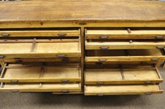 Fred K. Ullmer London Double 32 Drawer Map Makers Flat File Printers Cabinet