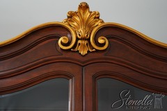 65943EC: KARGES French Louis XV Gold Gilt Trim China Cabinet