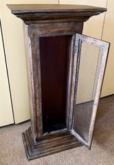 Vintage Pedestal Cabinet Stand