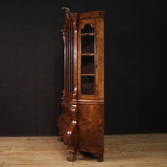 Dutch vitrine display cabinet bookcase furniture wood antique style 20th cent